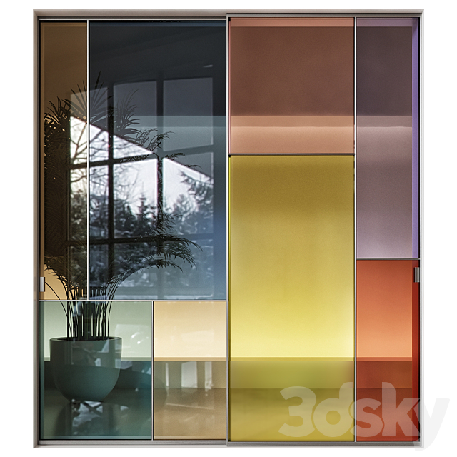 Glass Italia Sherazade Color 3DS Max Model - thumbnail 1