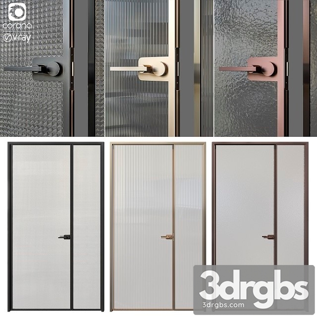 Glass Italia Swing Doors 3dsmax Download - thumbnail 1