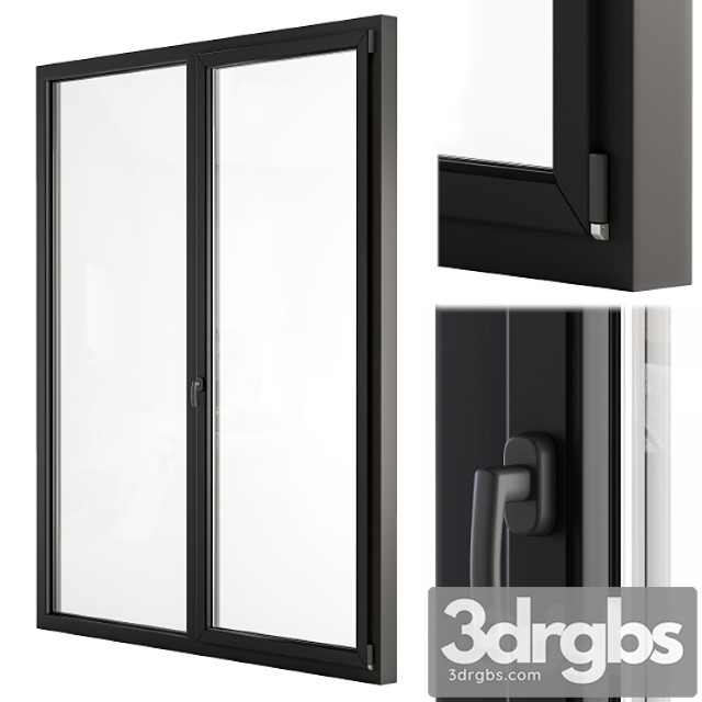 Glass Modern Door Black 3dsmax Download - thumbnail 1