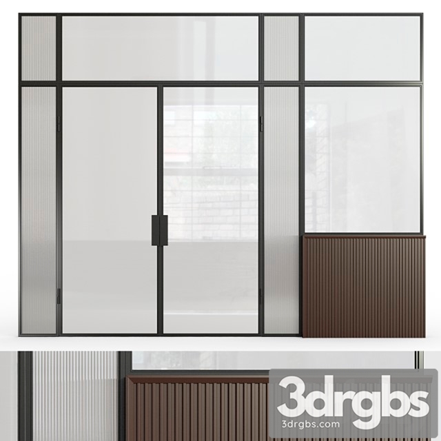 Glass Partition 8 3dsmax Download - thumbnail 1