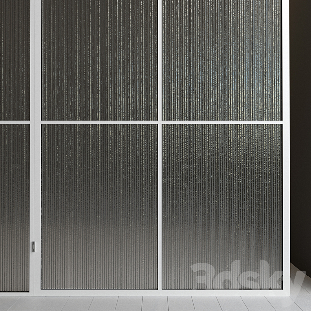 Glass partition. A door. 43 3ds Max - thumbnail 3