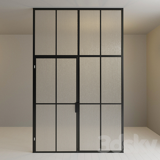 Glass partition. Door. 102 3DSMax File - thumbnail 2