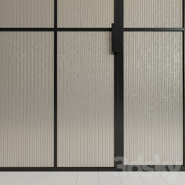 Glass partition. Door. 102 3DSMax File - thumbnail 3