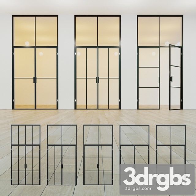 Glass Partition Door 16 3dsmax Download - thumbnail 1