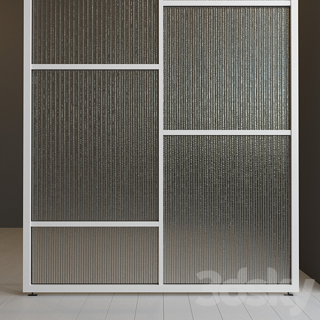 Glass partition door 31 3ds Max - thumbnail 2