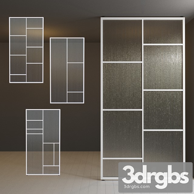 Glass Partition Door 31 3dsmax Download - thumbnail 1