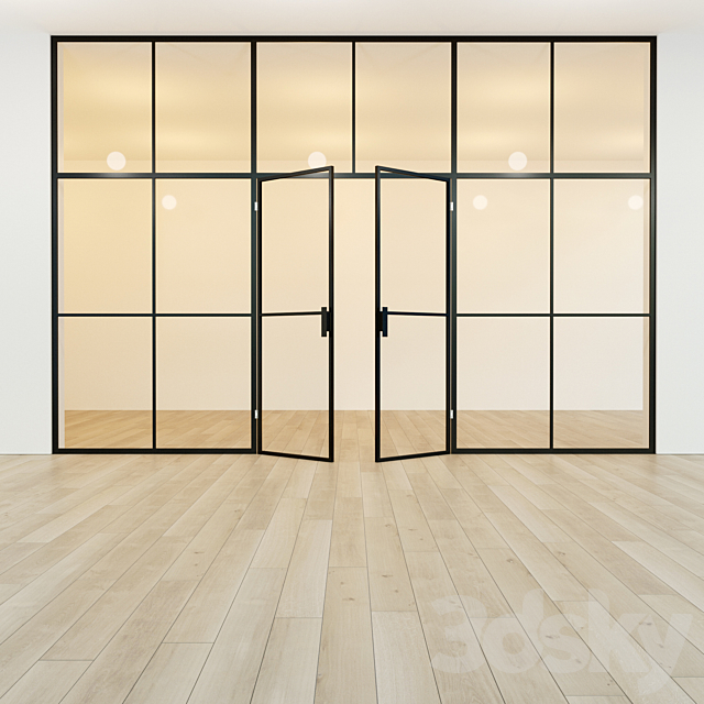 Glass partition. Door. 41 3DSMax File - thumbnail 2