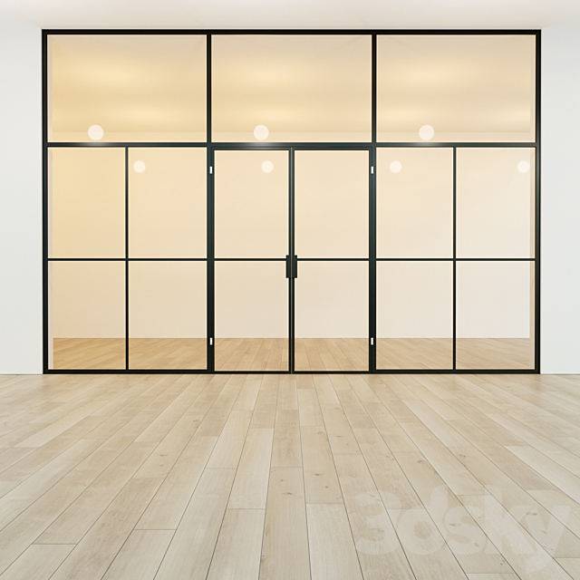 Glass partition. Door. 41 3DSMax File - thumbnail 3