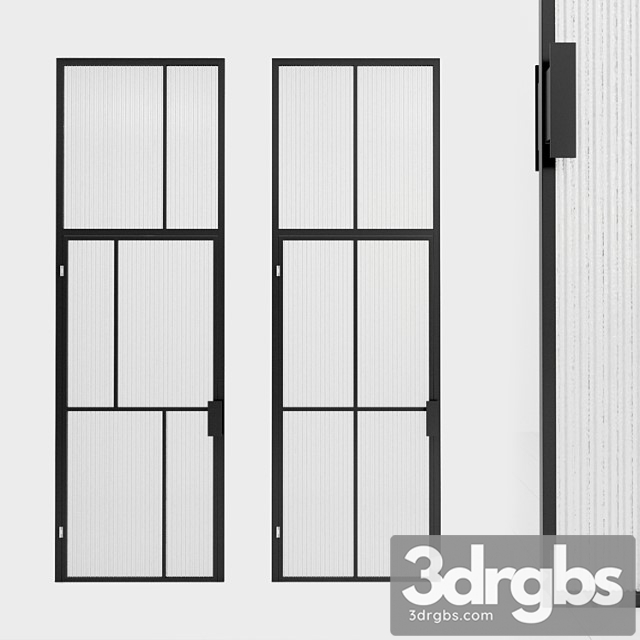 Glass partition. door. 92 3dsmax Download - thumbnail 1