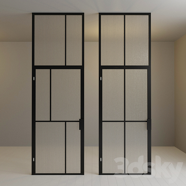 Glass partition. Door. 92 3DSMax File - thumbnail 2