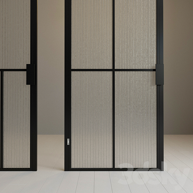 Glass partition. Door. 92 3DSMax File - thumbnail 3