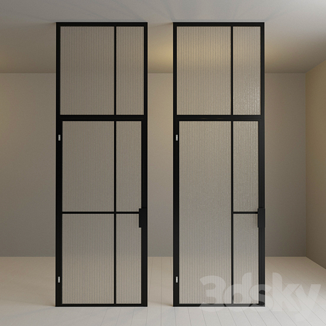 Glass partition. Door. 93 3ds Max - thumbnail 2