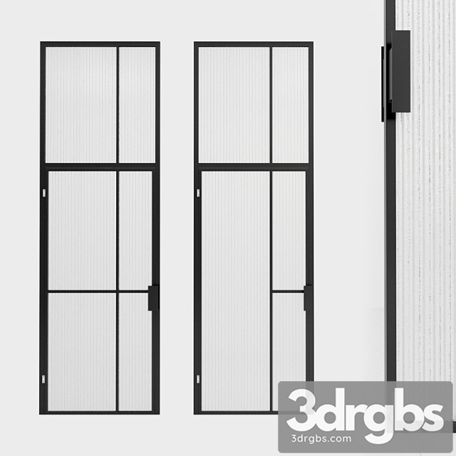 Glass partition. door. 93 3dsmax Download - thumbnail 1