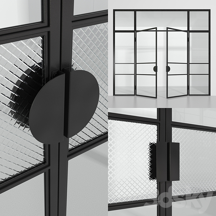 Glass partition (Loft) 2 3DS Max - thumbnail 2