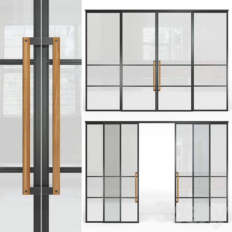 Glass partition (Loft) 6 3DS Max - thumbnail 1