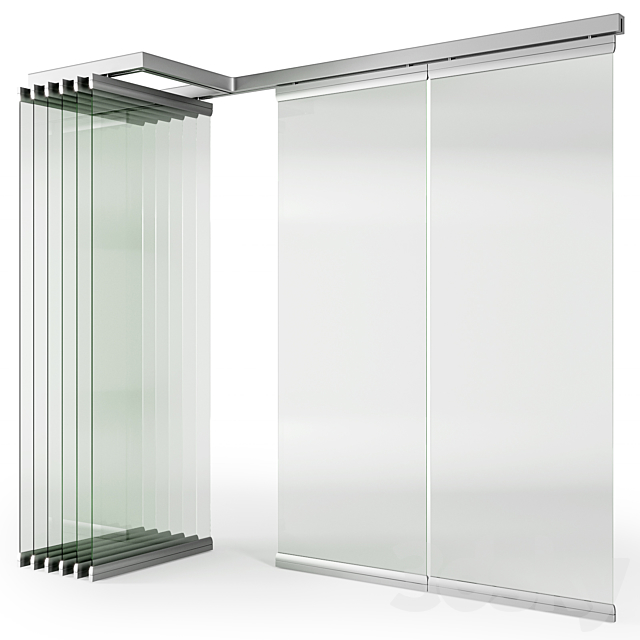 Glass Sliding Partition Walls 3DSMax File - thumbnail 1