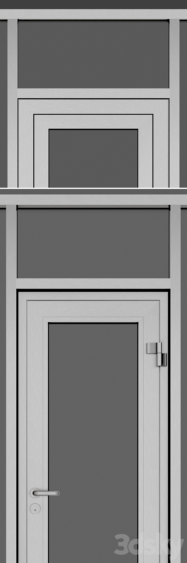 Glazing of the entrance area. set 3 3DSMax File - thumbnail 2