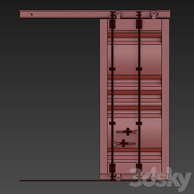 Granary door 3DS Max - thumbnail 2