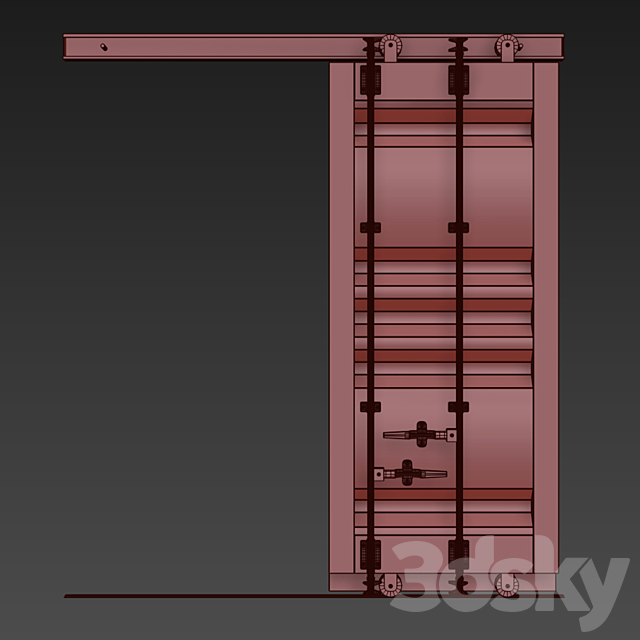 Granary door 3DSMax File - thumbnail 2