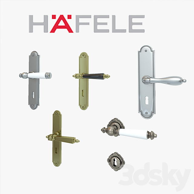 HAFELE Door knobs 3ds Max - thumbnail 1