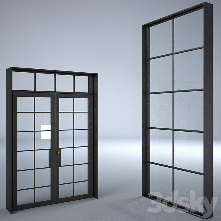 Industrial door and window 3DS Max - thumbnail 1