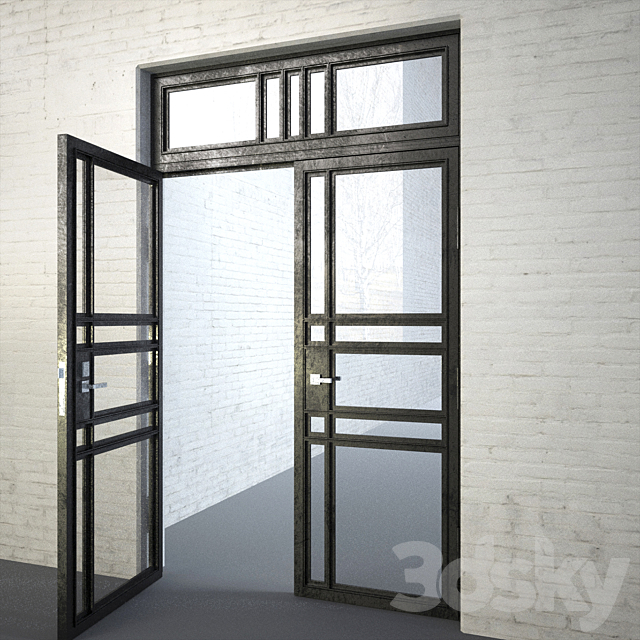 INDUSTRIAL LOFT DOOR 3DS Max Model - thumbnail 3