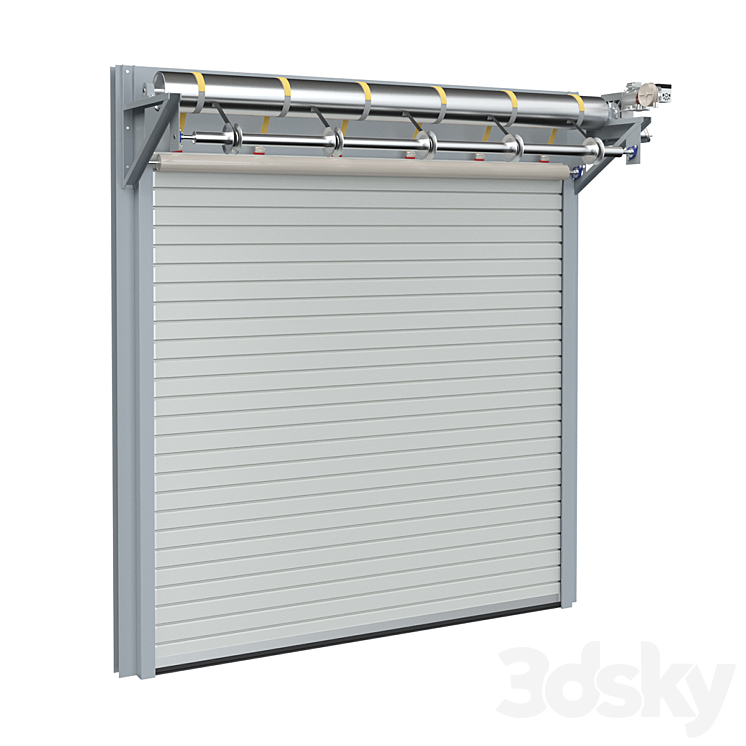 Industrial rolling shutters \/ garage doors 3DS Max - thumbnail 1