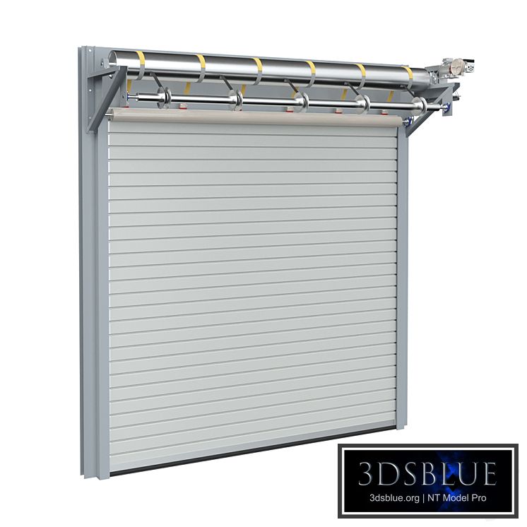 Industrial rolling shutters \/ garage doors 3DS Max - thumbnail 3