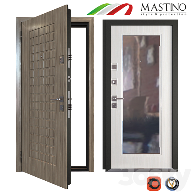 Input metal door MASTINO MARKE 3DSMax File - thumbnail 1