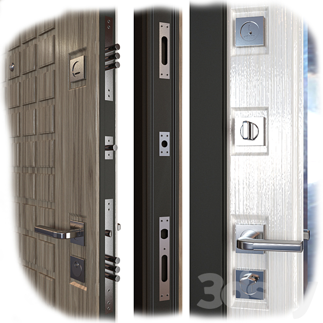 Input metal door MASTINO MARKE 3DSMax File - thumbnail 2