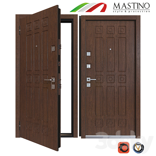 Input metal door MASTINO NOVARA 3DSMax File - thumbnail 1