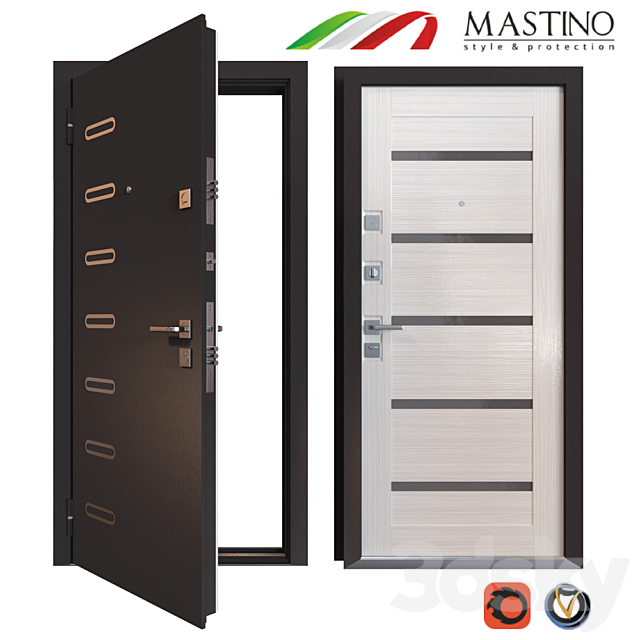 Input metal door MASTINO PONTE 3DSMax File - thumbnail 1