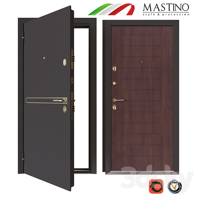 Input metal door MASTINO STRADA 3DSMax File - thumbnail 1