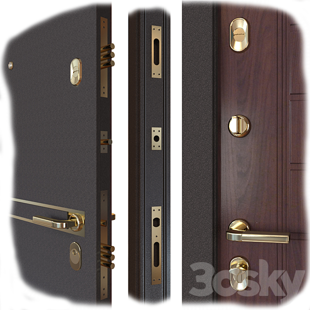 Input metal door MASTINO STRADA 3DSMax File - thumbnail 2