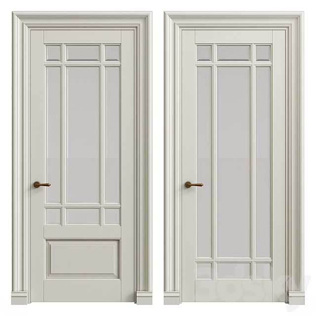 Interior classic doors 3DSMax File - thumbnail 1