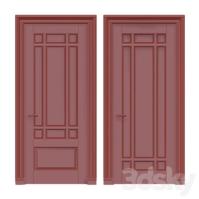 Interior classic doors 3DSMax File - thumbnail 2