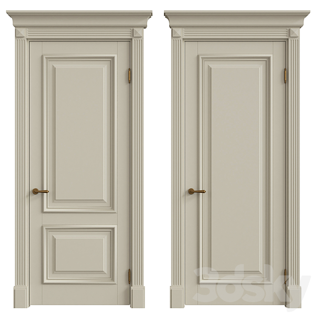 Interior classic doors 3DSMax File - thumbnail 1