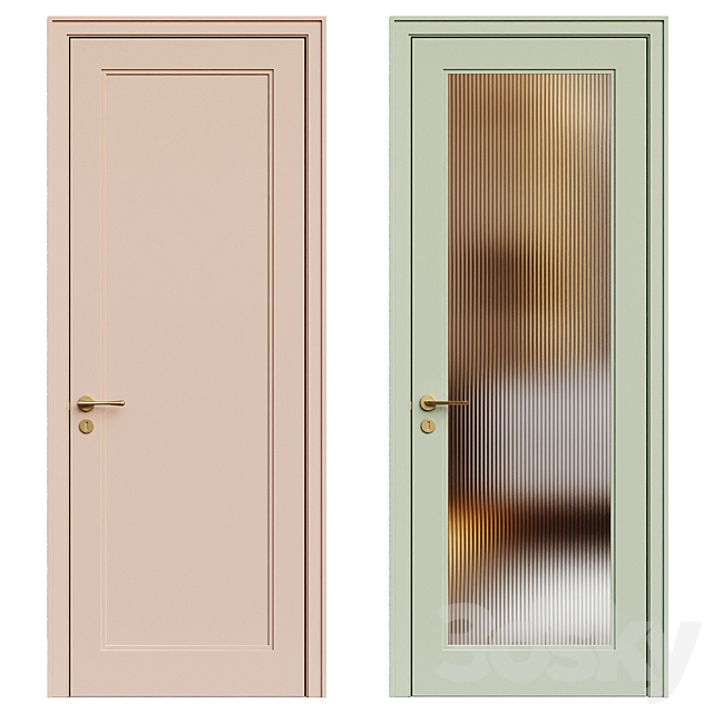 interior door 019 3ds Max - thumbnail 3