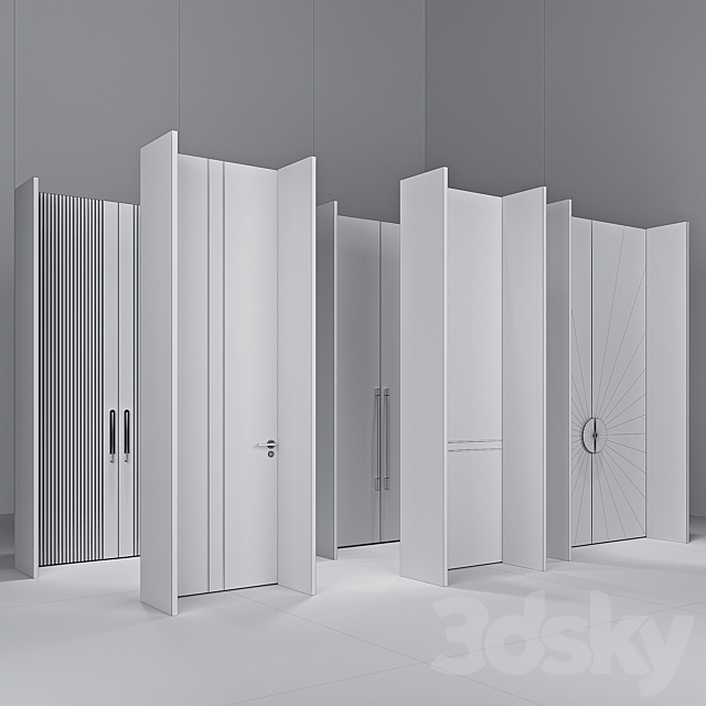 Interior Door 022 3DS Max Model - thumbnail 7