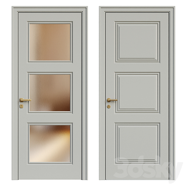 Interior door 101 3ds Max - thumbnail 2