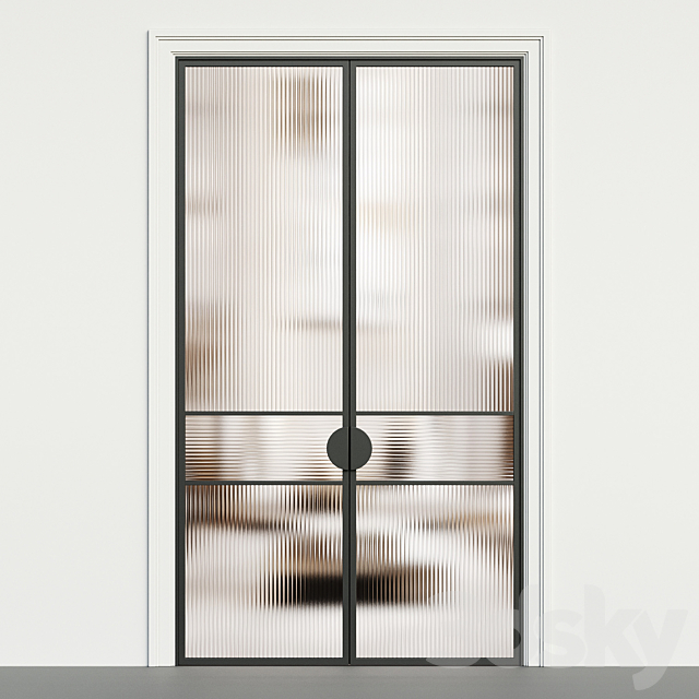 Interior door 130 3DS Max Model - thumbnail 2