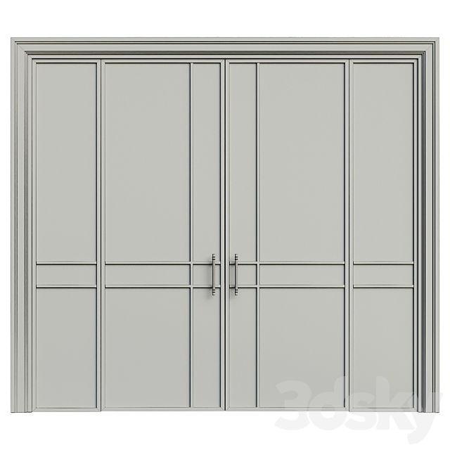 Interior door 165 3DS Max Model - thumbnail 3