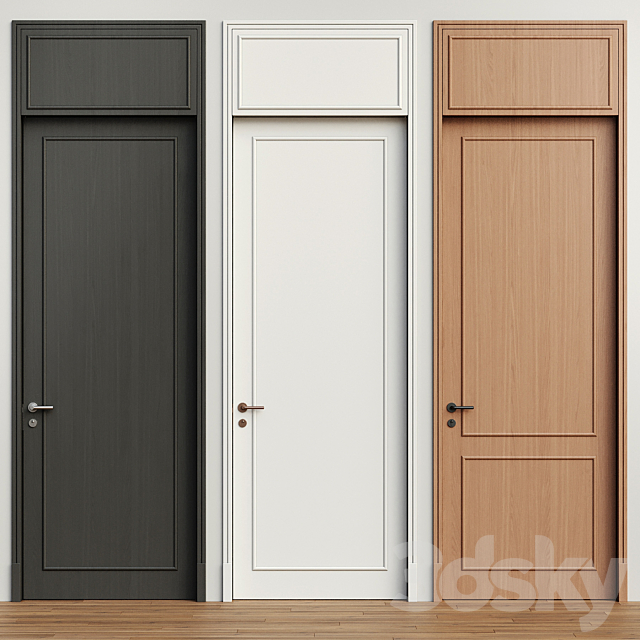 Interior door 193 3DS Max Model - thumbnail 2