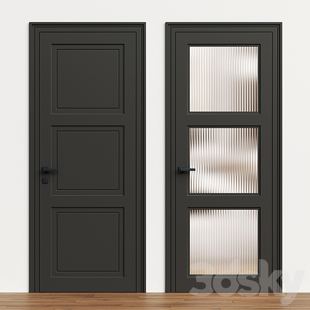 Interior door 198 – Novadvery 3DS Max Model - thumbnail 2