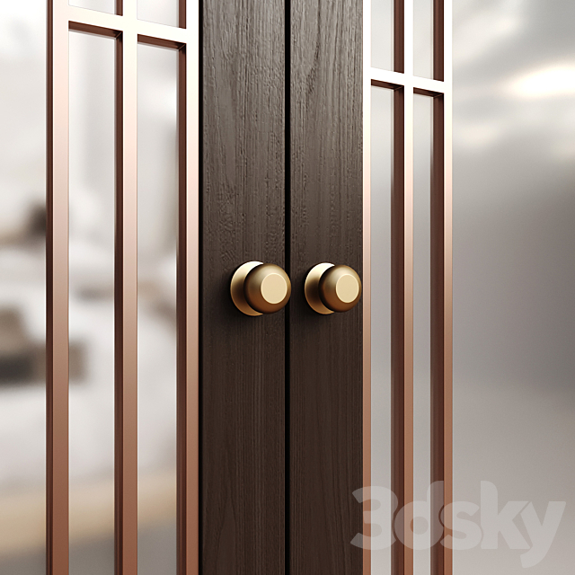 Interior door 210 3ds Max - thumbnail 2