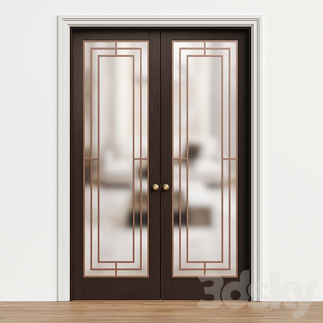 Interior door 210 3ds Max - thumbnail 3