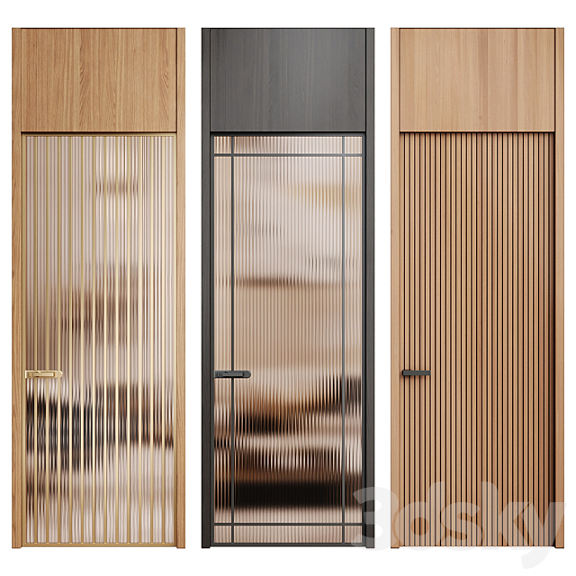 Interior door 245 3ds Max - thumbnail 1