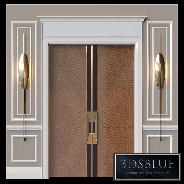 Interior door 3DS Max - thumbnail 3