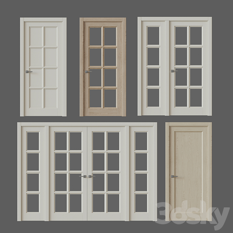 Interior door – Chalet (Sofia) 3DS Max - thumbnail 1