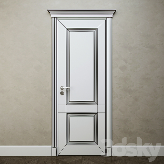 Interior door Drevprom Arbat L13 3ds Max - thumbnail 3